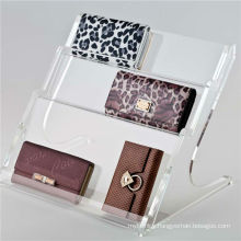 Fashion Acrylic Bag Display Stands in Retail Store